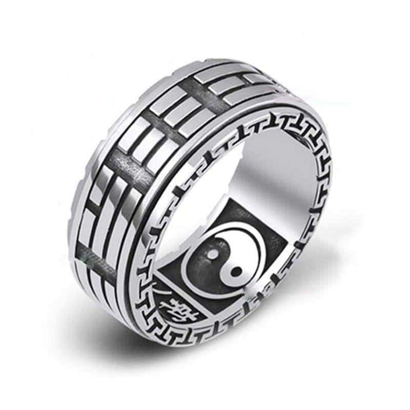 Anti-Stress Ring <Br>Chinese Sign Ring (Silver)