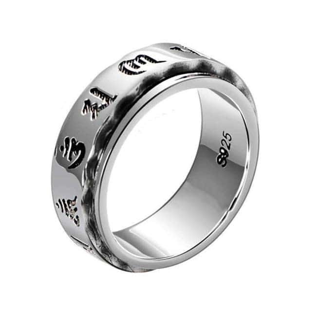 Anti-Stress Ring <Br>Tibetan Ring (Silver)