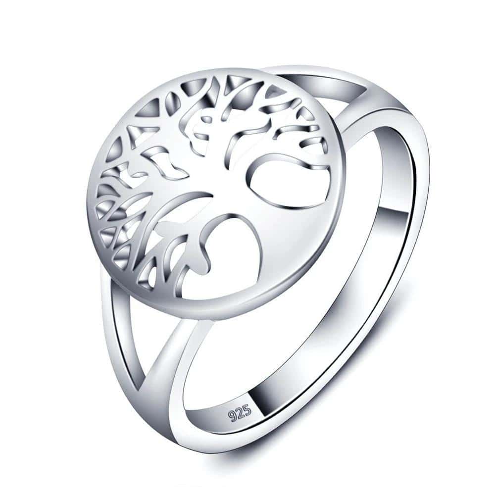 Anti-Stress Ring <Br>Tree Of Life (Silver)