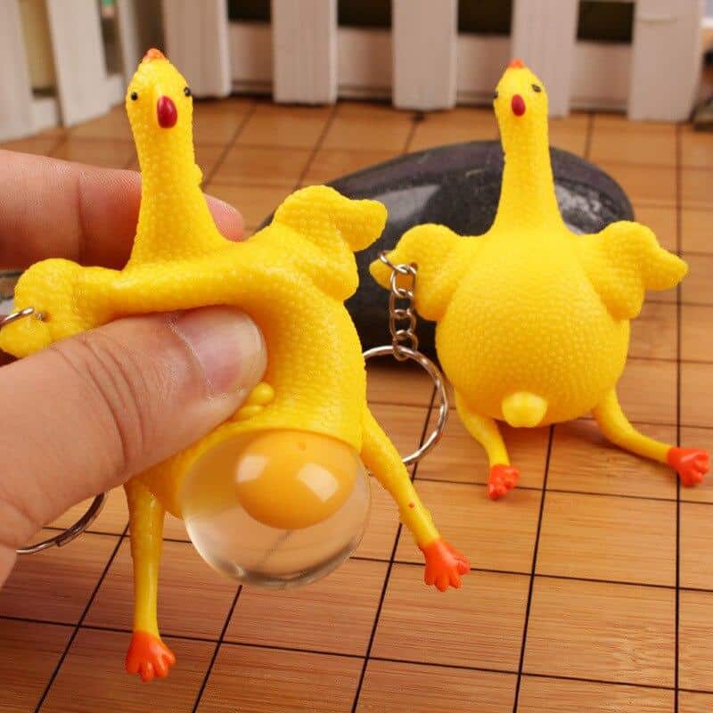 Anti-Stress Key Ring <Br>Anti-Stress Chicken