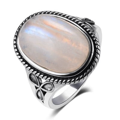 Zen Ring <Br>Silver Moonstone