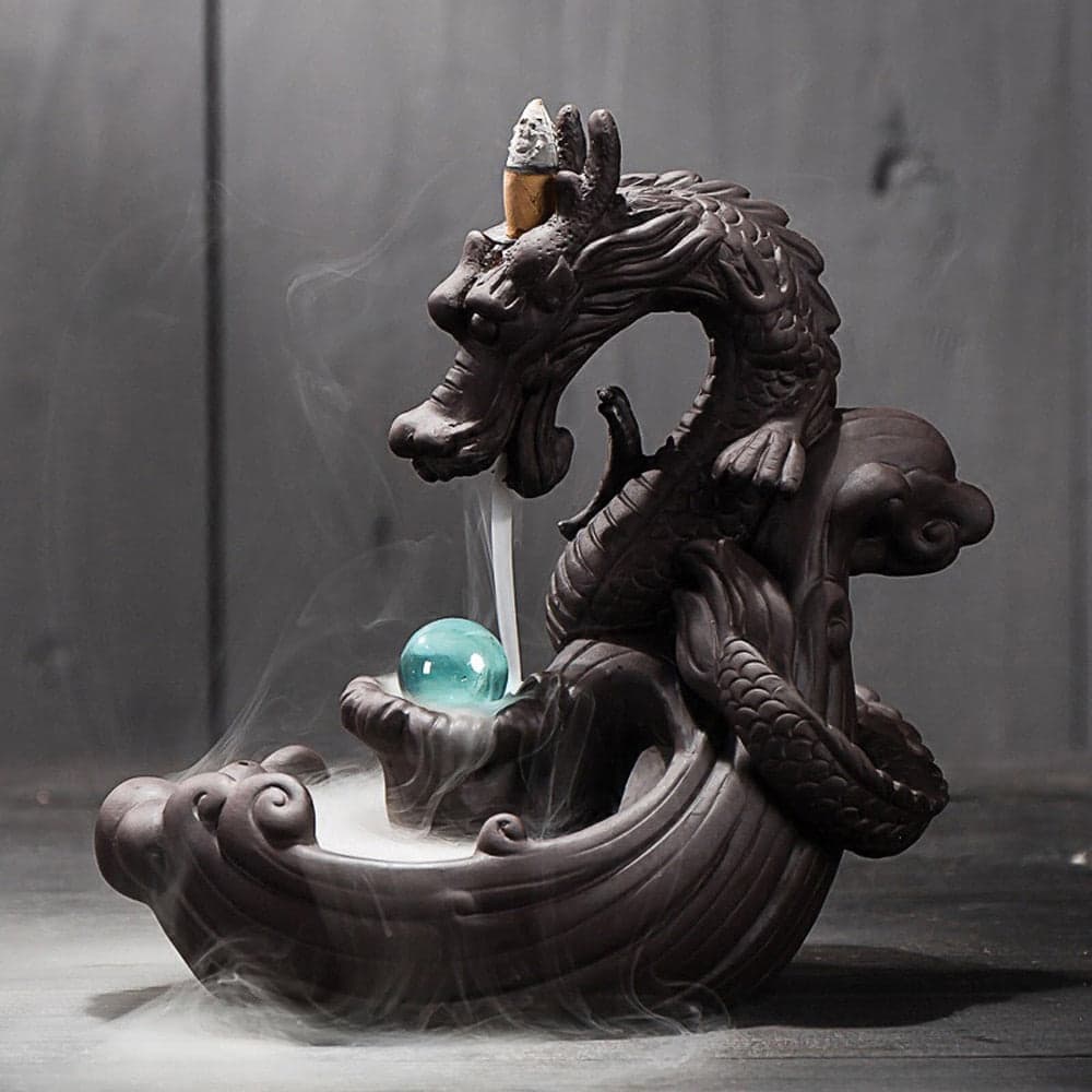 Incense Holder <Br>Japanese Dragon
