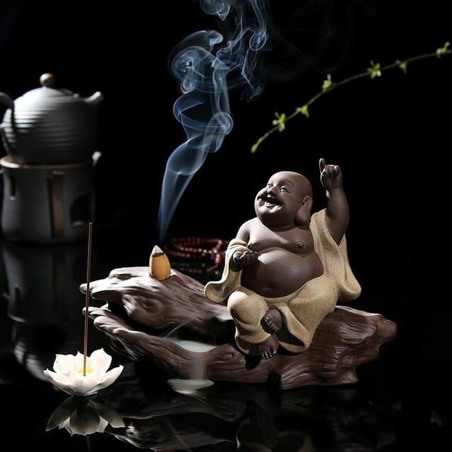 Incense Holder <Br>Laughing Buddha